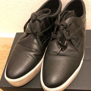 Ash black leather sneakers in size 37 (US 7)